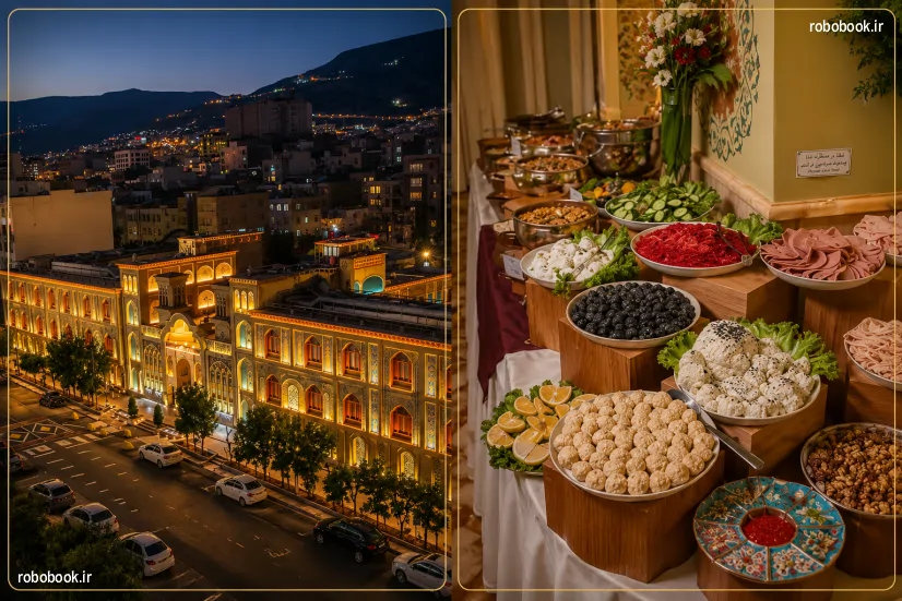 صبحانه هتل میراث رشیدیه تهران